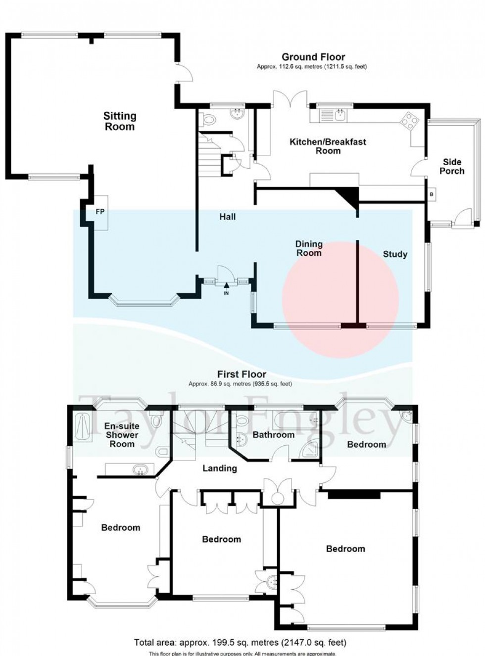 Floorplan for Ratton Drive, Ratton, Eastbourne