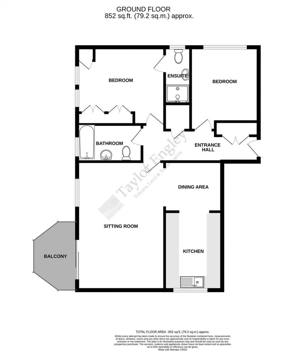 Floorplan for St. Johns Road, Meads, Eastbourne