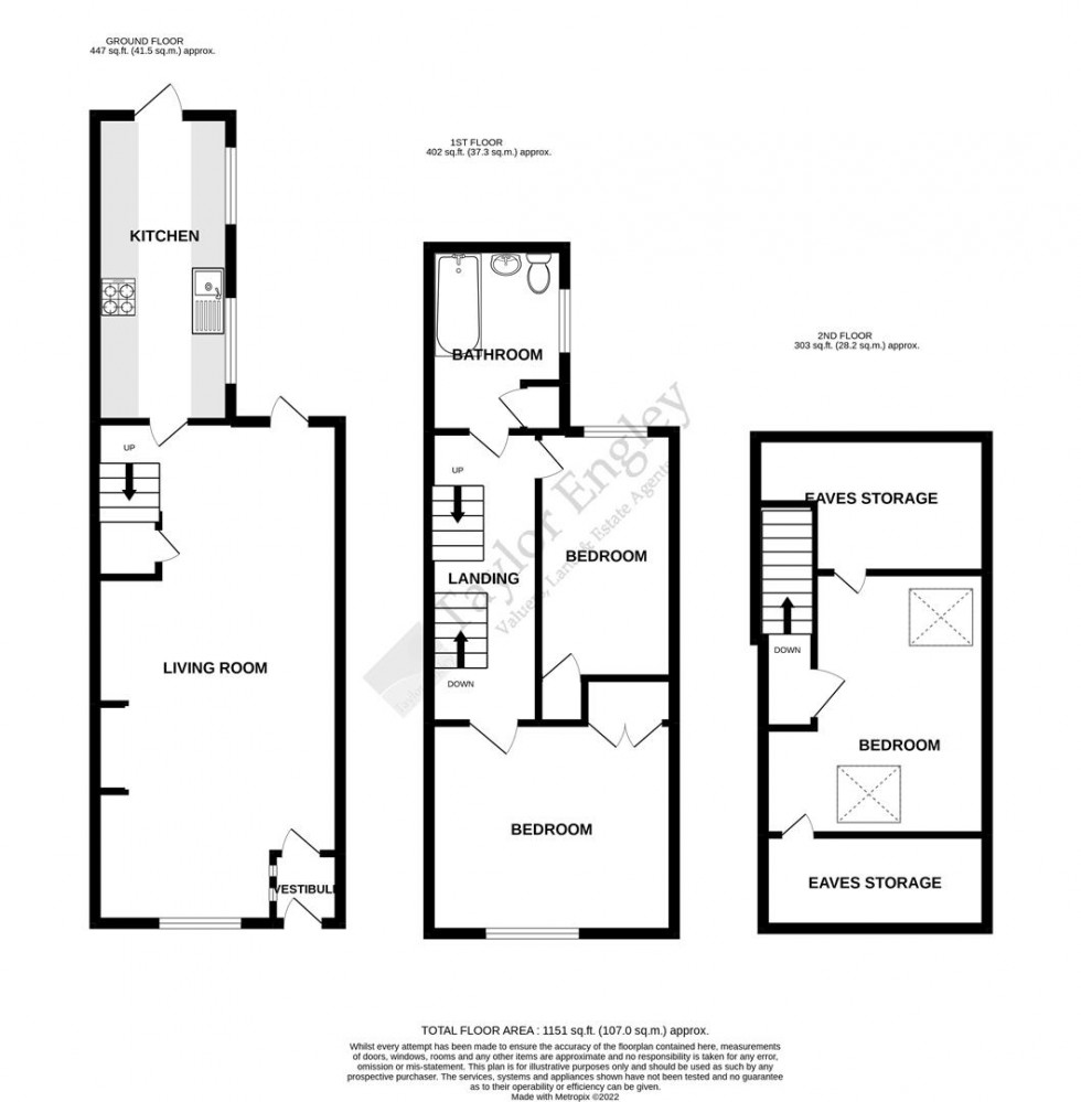 Floorplan for Brook Street, Polegate