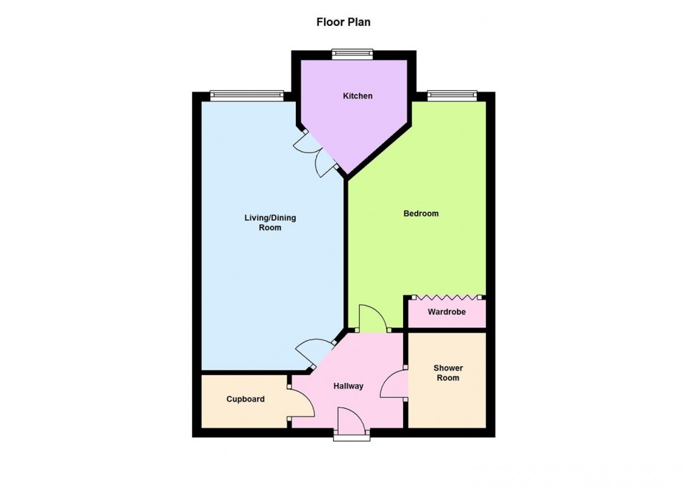 Floorplan for Garrett Court, Vicarage Lane, Hailsham