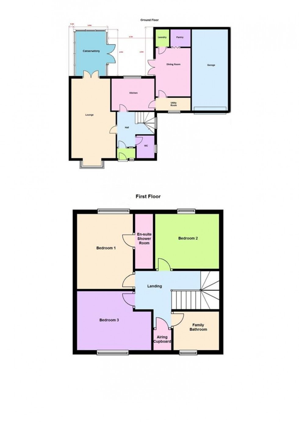 Floorplan for Beechwood Close, Hailsham