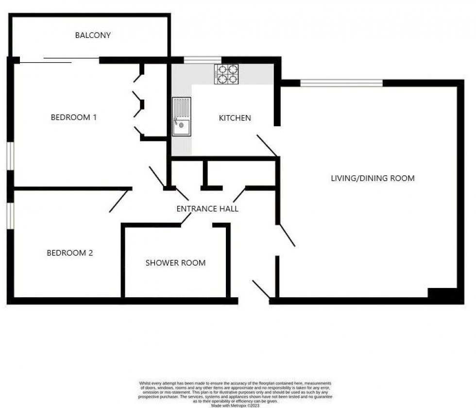 Floorplan for Granville Road, Eastbourne