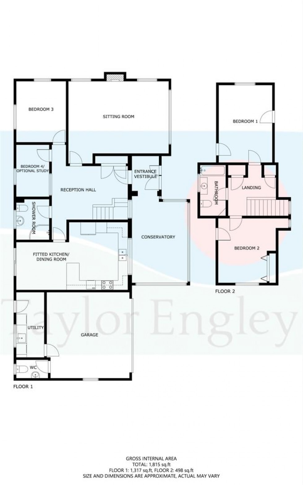 Floorplan for Upper Ratton Drive, Ratton, Eastbourne