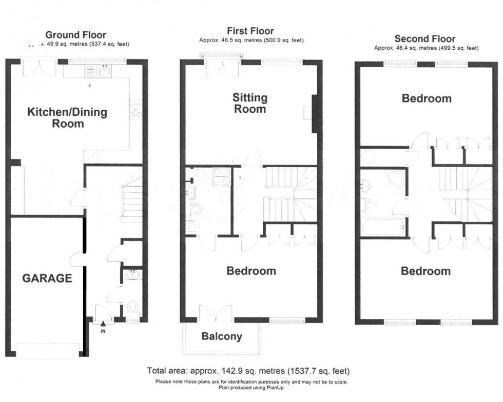 Floorplan for Fitzgerald Close, Eastbourne