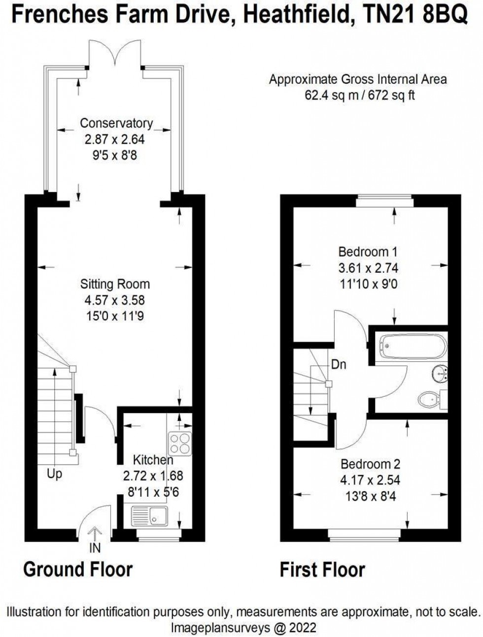 Floorplan for Frenches Farm Drive, Heathfield