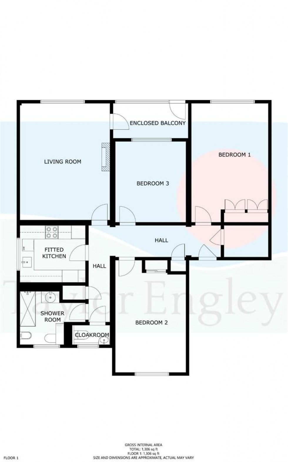 Floorplan for Compton Place Road, Eastbourne