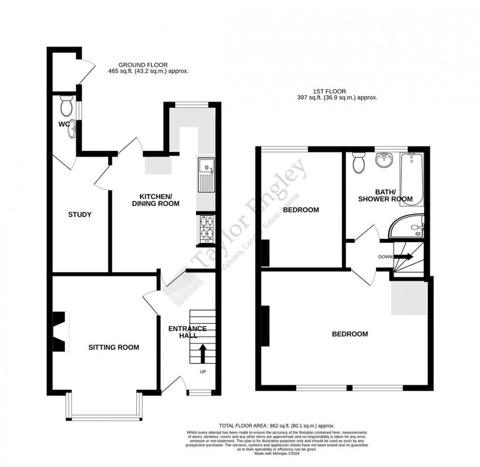 Floorplan for Willowfield Road, Eastbourne