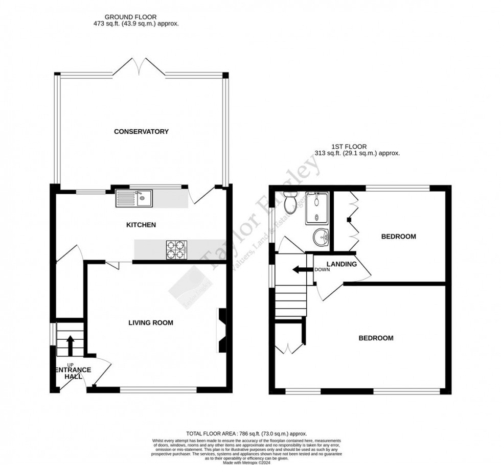 Floorplan for Beechy Avenue, Old Town, Eastbourne