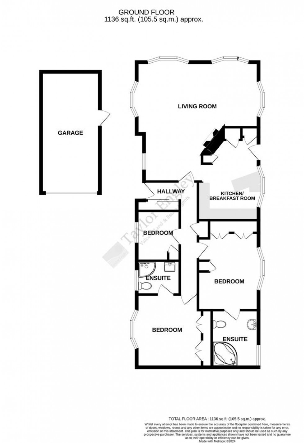 Floorplan for Deanland Wood Park, Golden Cross, Hailsham