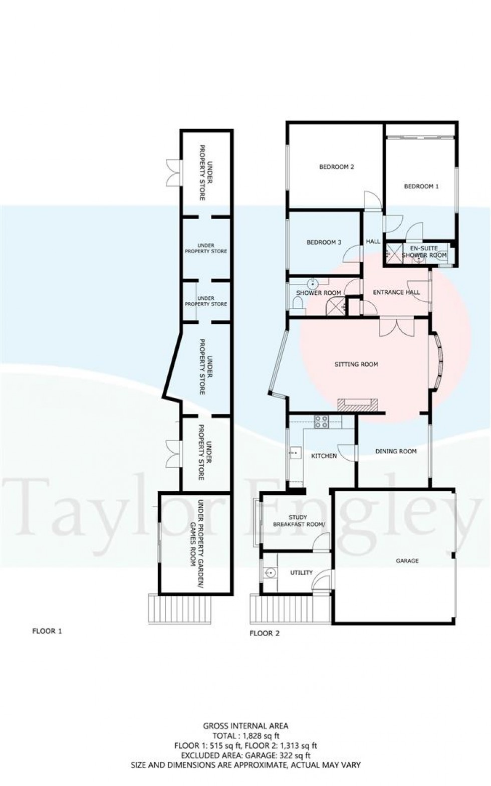 Floorplan for Mill Gap Road, Upperton, Eastbourne