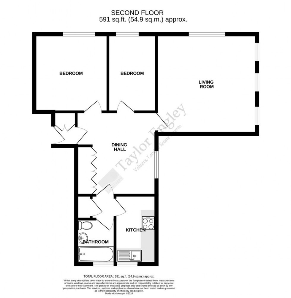 Floorplan for Trinity Trees, Eastbourne