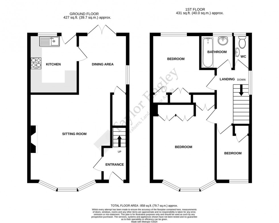 Floorplan for Beechwood Crescent, Eastbourne