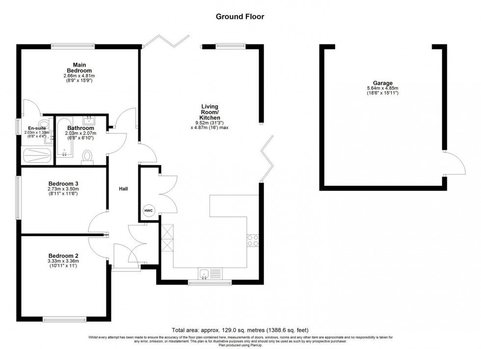 Floorplan for The Drive, Hailsham