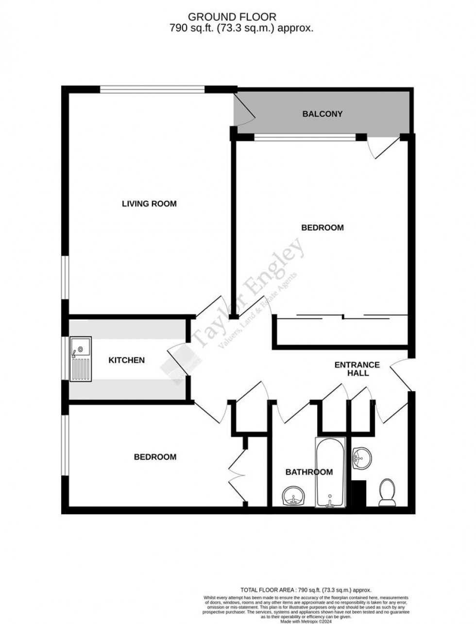 Floorplan for Upperton Road, Eastbourne