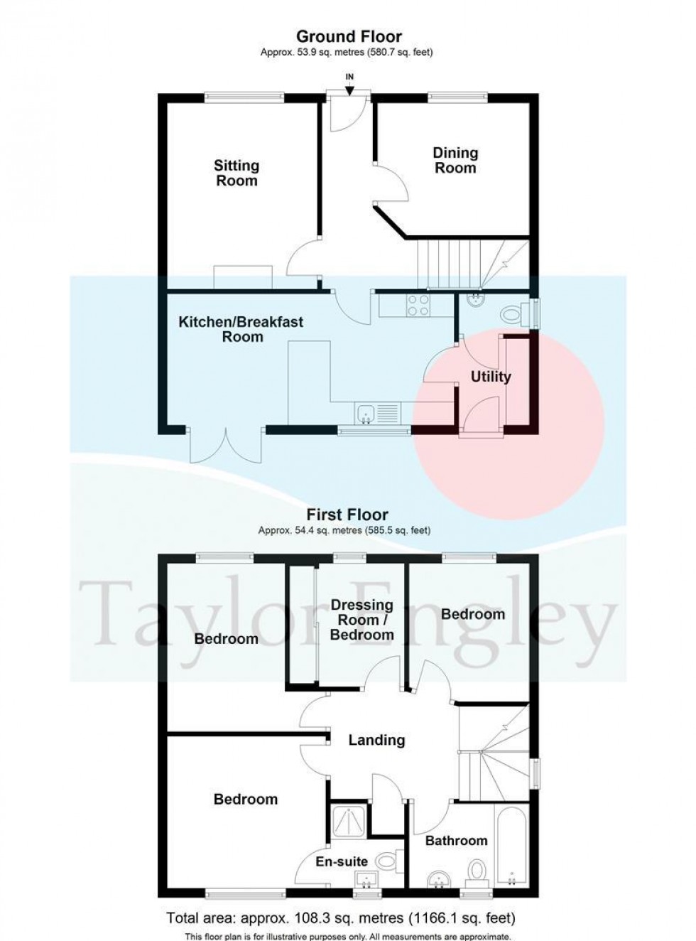 Floorplan for Red Clover Close, Stone Cross, Pevensey