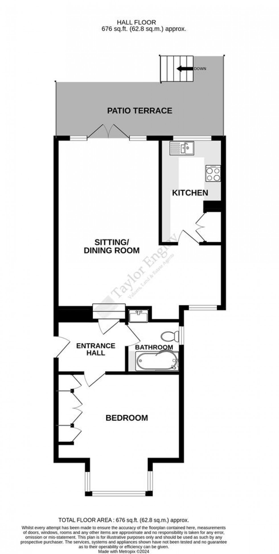 Floorplan for 5 Burlington Place, West of Town Centre, Eastbourne