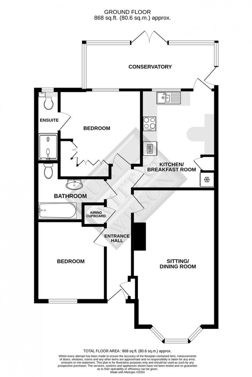 Floorplan for Monkey Puzzle Close, Windmill Hill, Herstmonceux