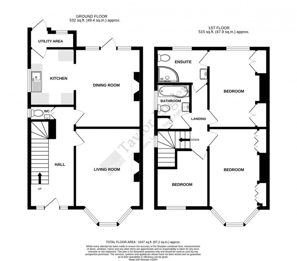 Floorplan for Woodgate Road, Eastbourne