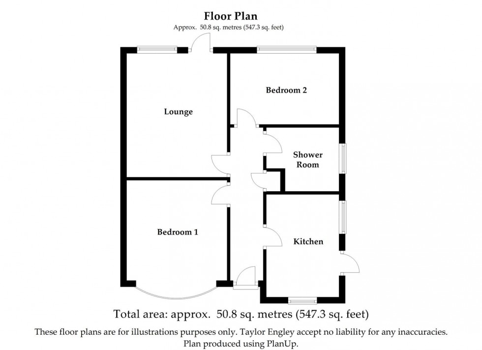 Floorplan for Caburn Way, Hailsham