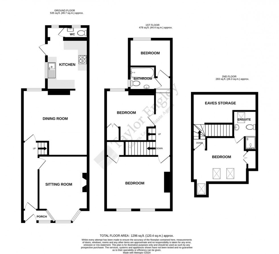 Floorplan for Carlton Road, Redoubt, Eastbourne