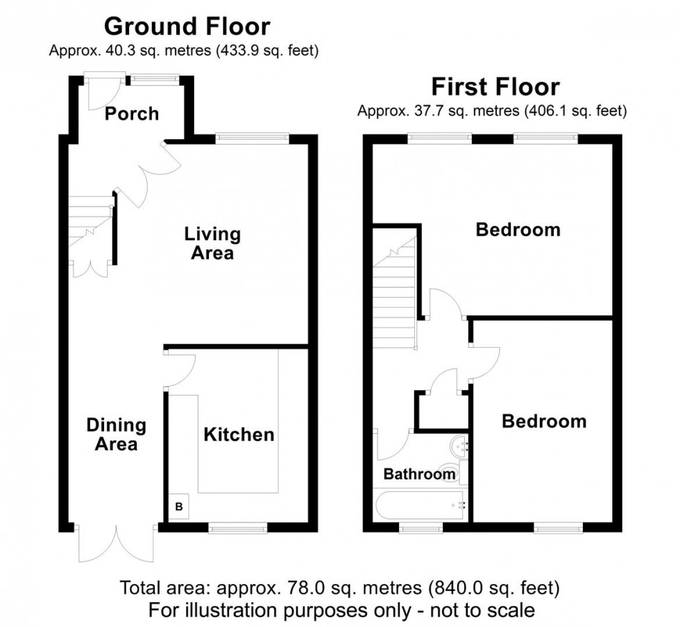 Floorplan for Bromley Close, Langney, Eastbourne