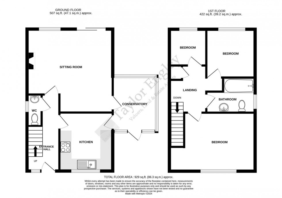 Floorplan for Station Road, Hailsham