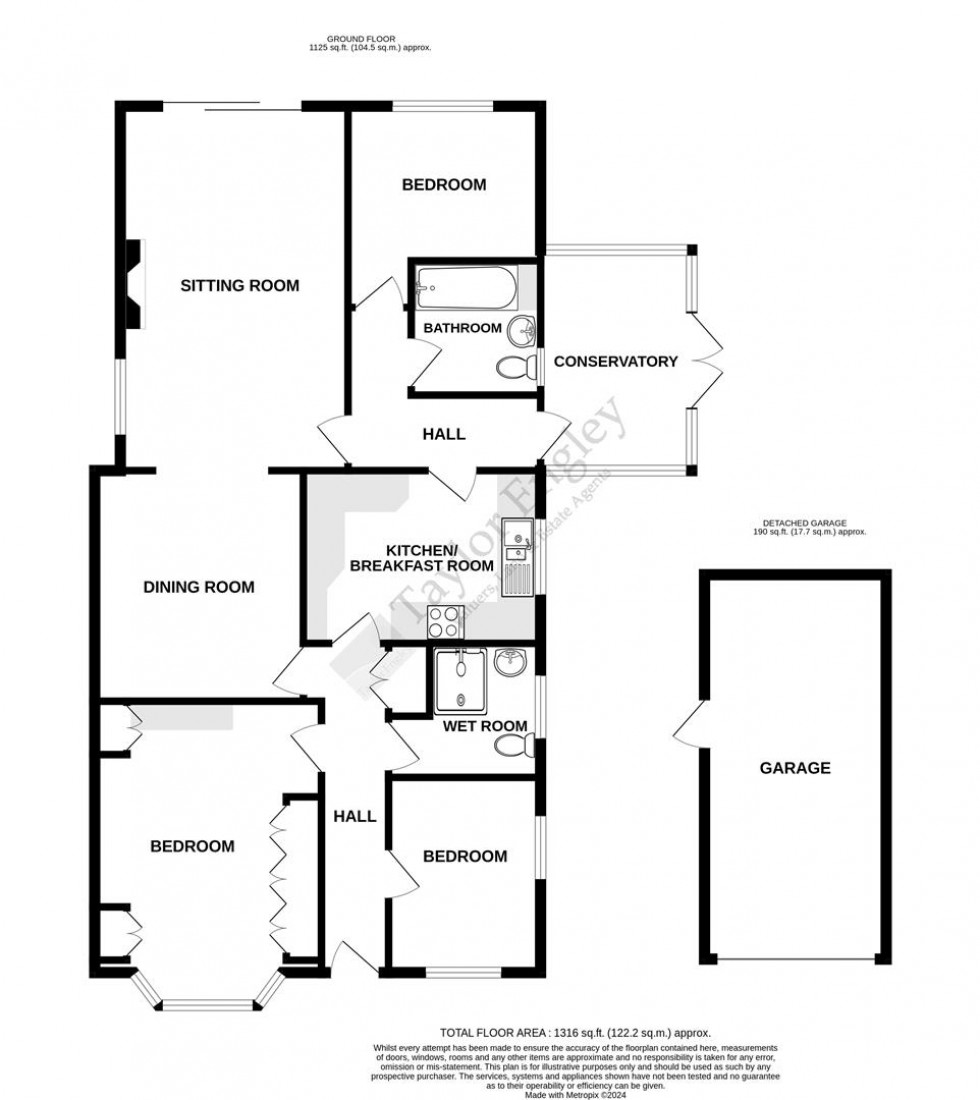 Floorplan for Sandbanks Way, Hailsham