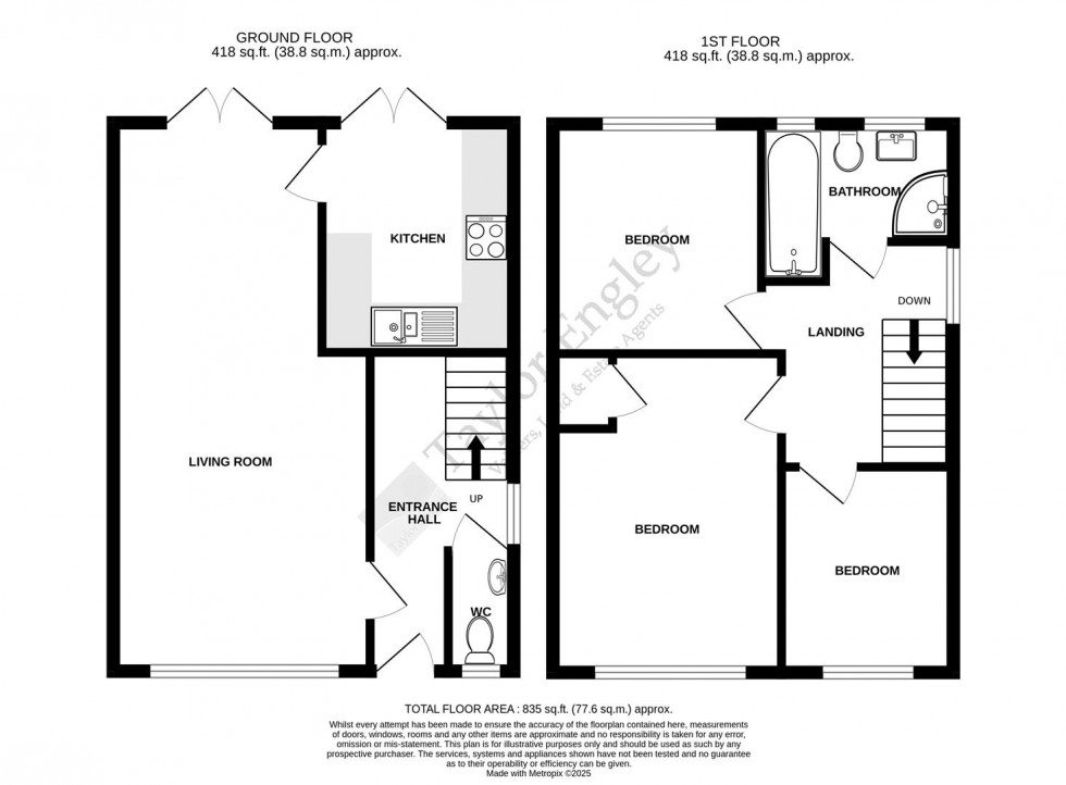 Floorplan for Aylesbury Avenue, Eastbourne