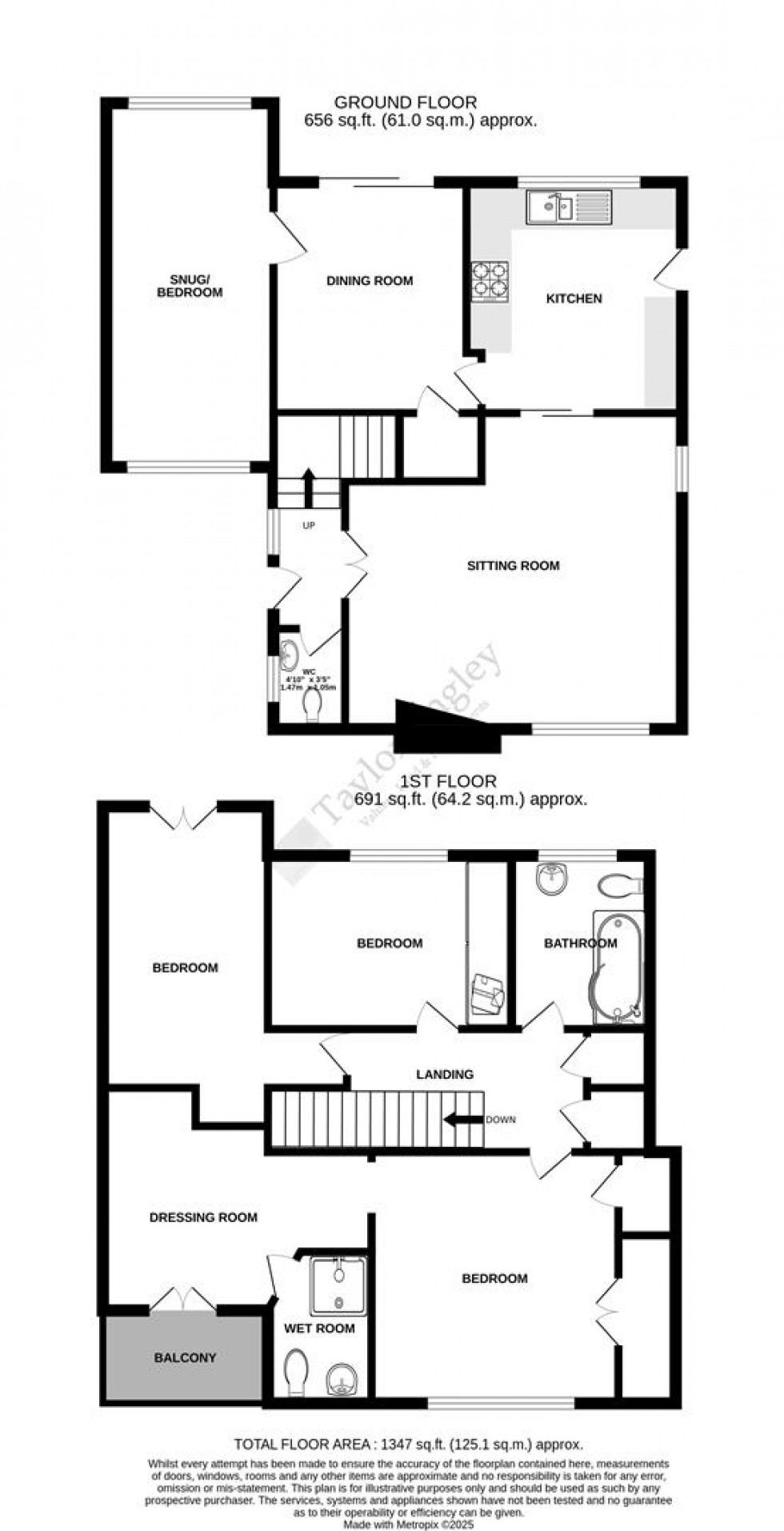 Floorplan for Rodmill Drive, Eastbourne