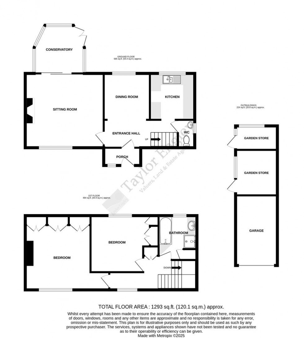 Floorplan for South Road, Hailsham